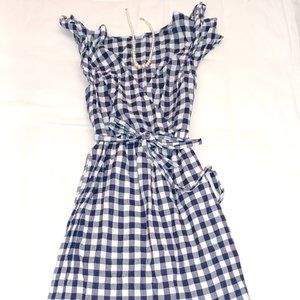 CLASSY SUMMER & SPRING CHECKERBOARD MIDI DRESS
